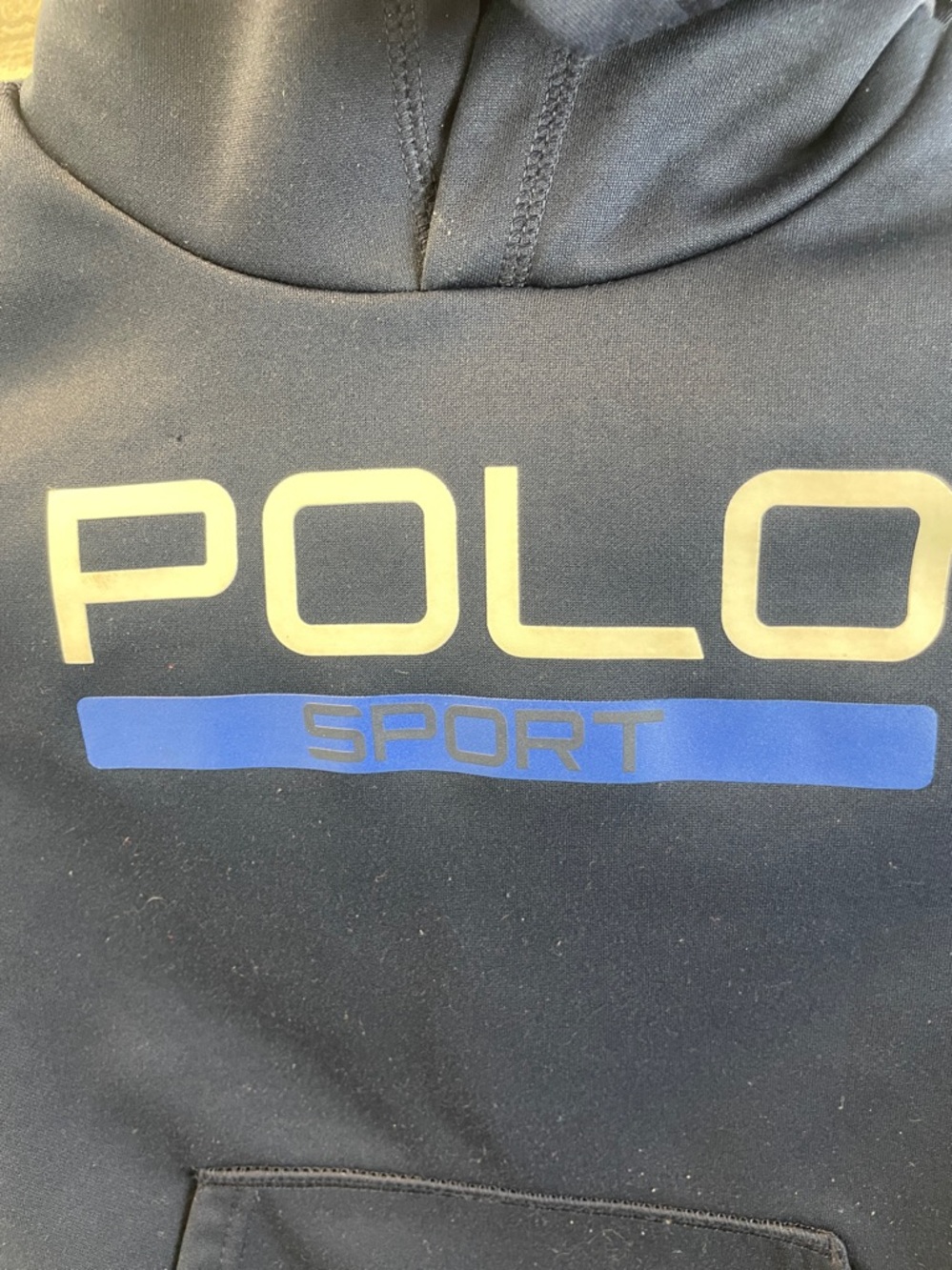 Polo by Ralph Lauren Navy & White Sport Logo Hoodie - Picture 2 of 7